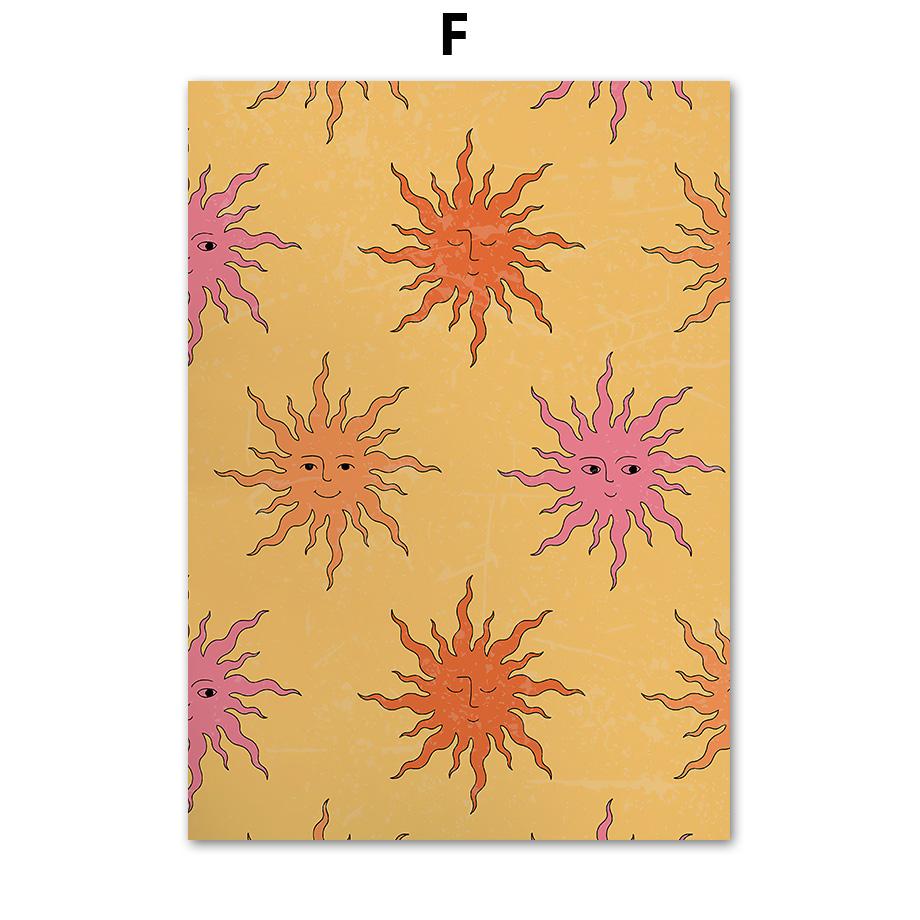 Nordic Posters And Prints 70s Vintage Love Flower Power Peace Hippie Wall Art Canvas Painting Wall Picture For Living Room Decor