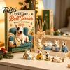 Calza della Befana Stuffers Quotidiani Bull Terrier Calendario dell'Avvento 2026, Conto alla Rovescia di 24 Giorni con Figure Natalizie da Collezione Ornamenti Acrilici, Decorativi