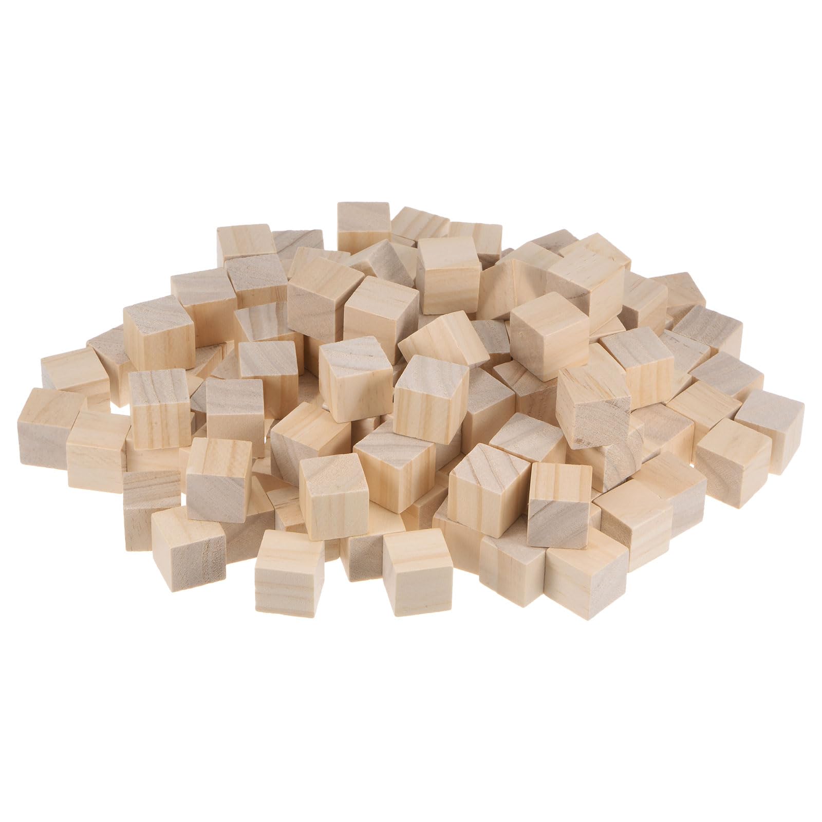 

uxcell Wood Blocks for Crafts 2cm Unfinished Wooden Cubes Pine Wood Square Blocks for DIY Craft Projects 150 Pieces