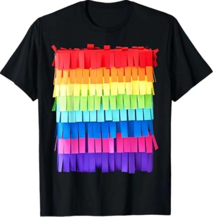

Pinata Shirt Adult Men Women Printed Pinata Costume 100% Cotton T-shirt Mens Tees Top 4XL