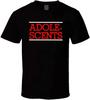 Adolescents Band T Shirt Printed Black Graphic Top Tee for Men