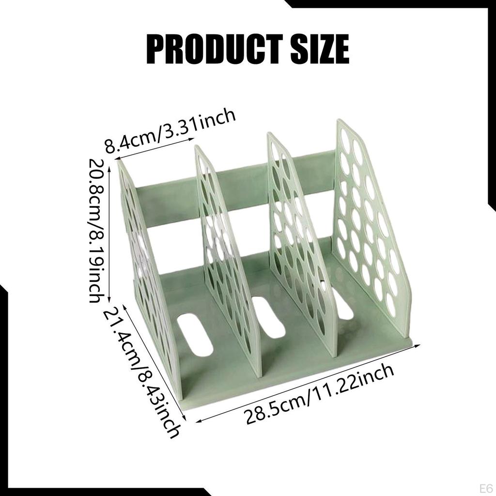 Bookend File Holder, Folder Stand, Space-saving Magazine Holder for Classrooms