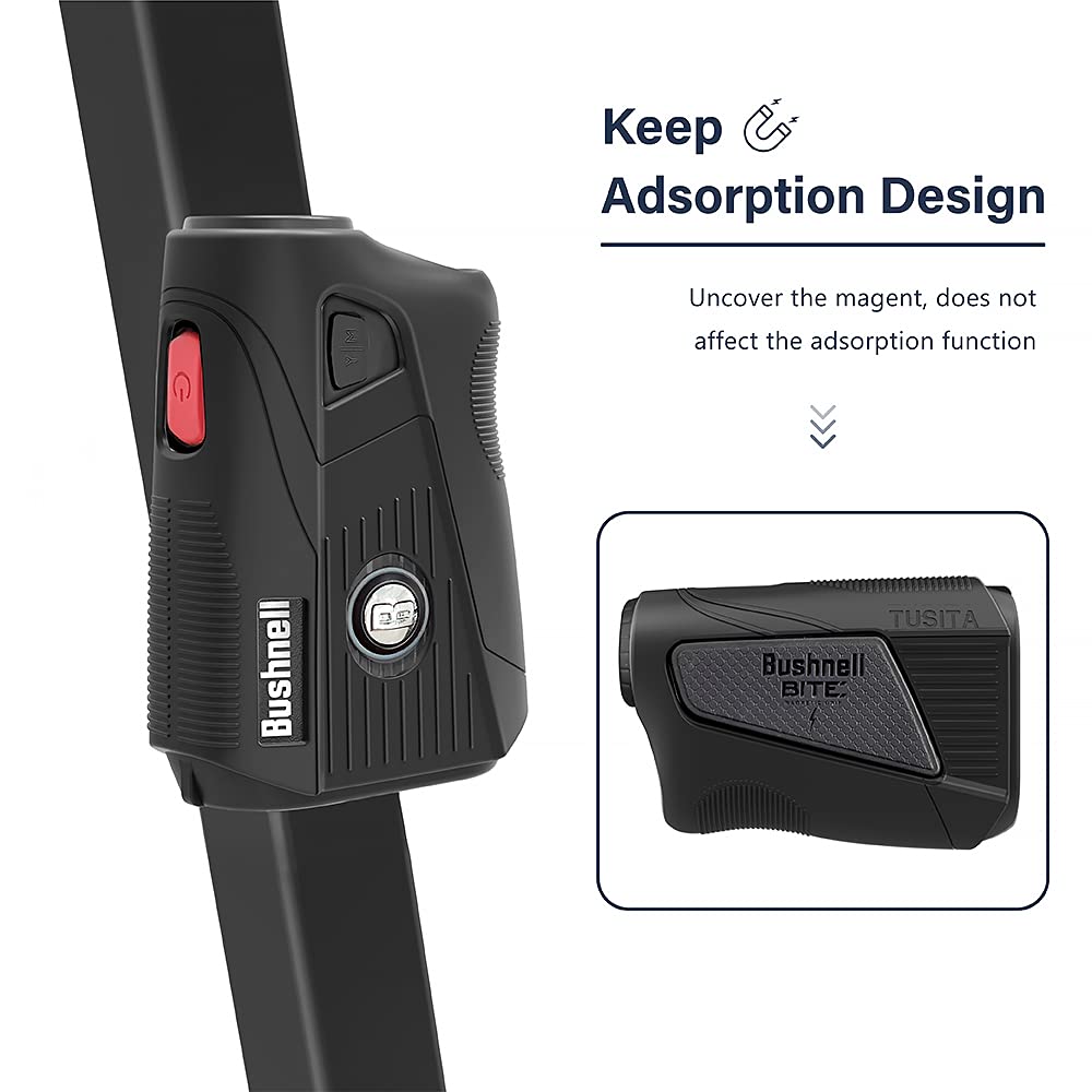 TUSITA Silicone Case Compatible with Bushnell Tour V5 Slope Shift Laser Golf Rangefinder Black -