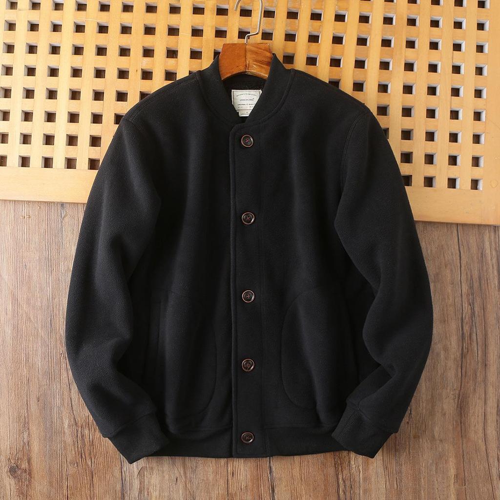 2026 New Style Double-Sided Fleece-Lined Baseball Jacket - Unisex Thickened Warm Outerwear for Autumn/Winter