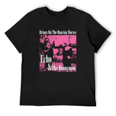 Echo & The Bunnymen T-Shirt Summer Shirt Vintage Clothes Tops Black T Shirts for Men