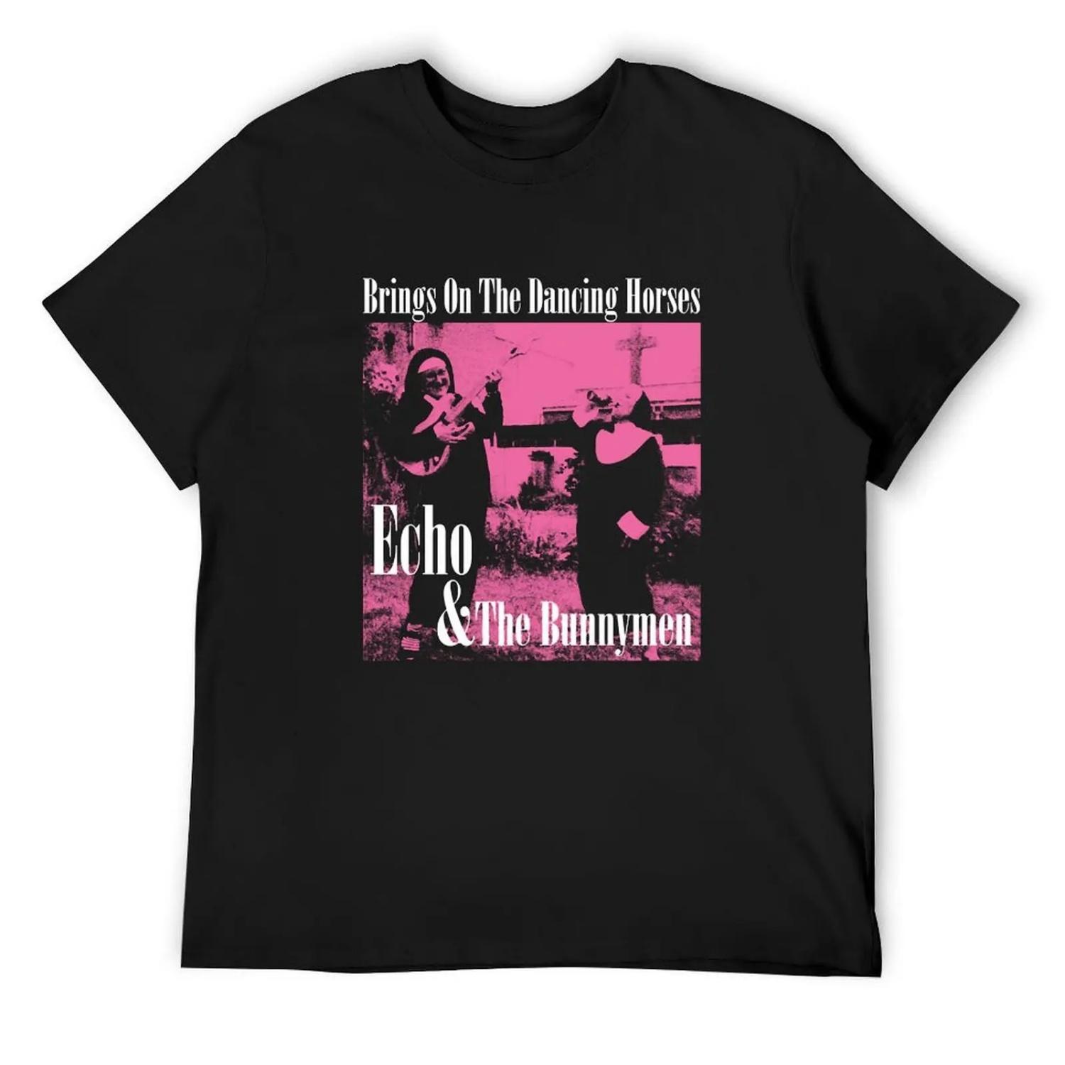 

Echo & The Bunnymen T-Shirt summer shirt vintage clothes tops black t shirts for men XXXXXL чорний