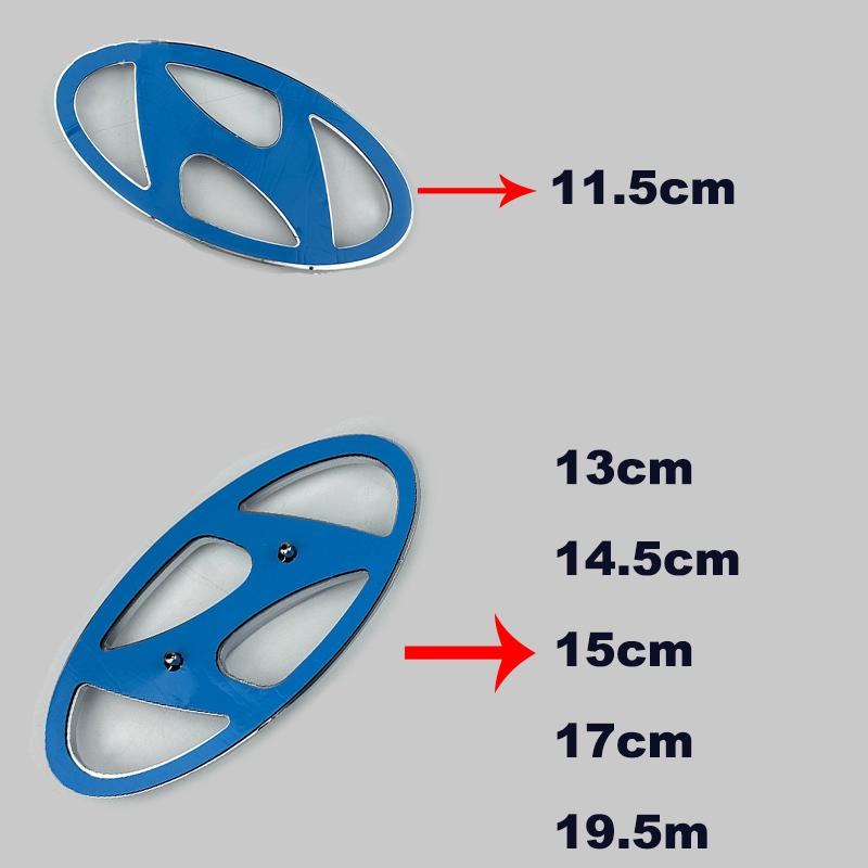 Logo Front Rear Badge for Hyundai SantaFe Tiburon Solaris Verna IX25 IX45I X35 I20 I30 I10 I40 Accent Tucson Kona Elantra Sonata b1