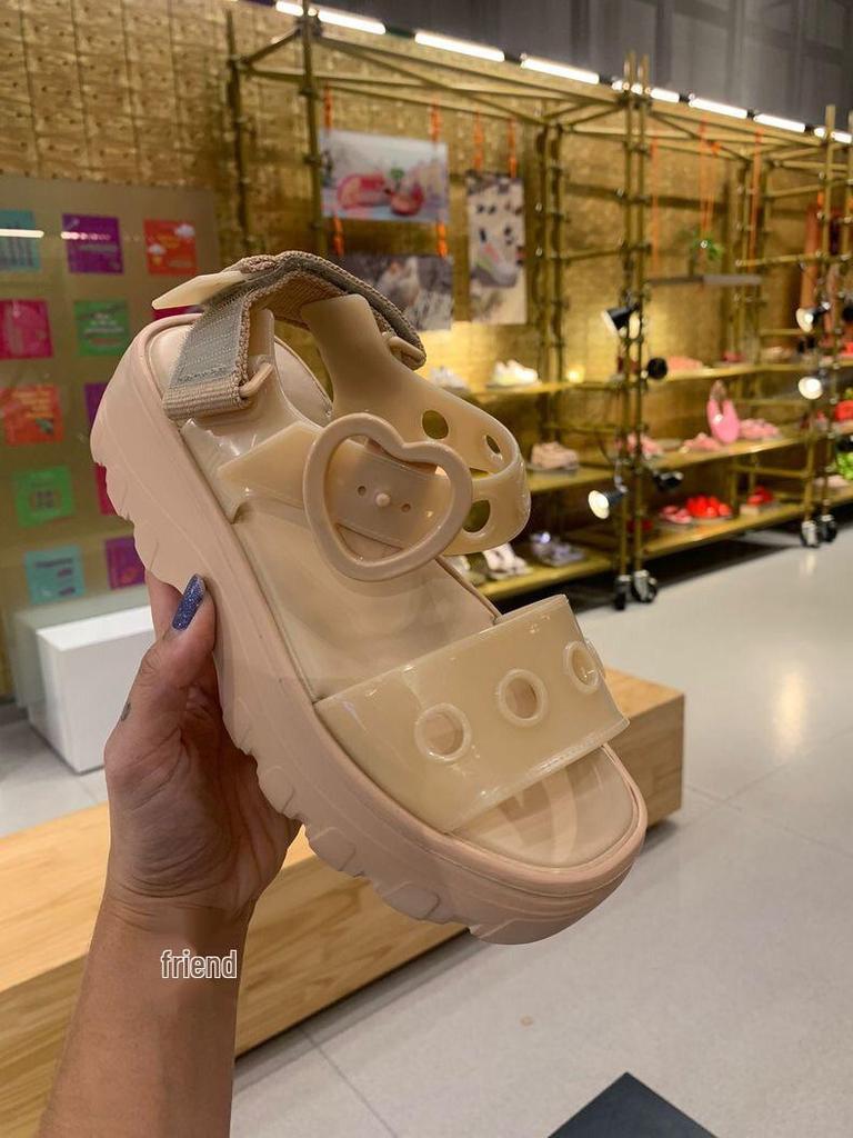 2025 Melissa Women's Thick Sole Jelly Sandals - Brazilian Summer Platform Shoes