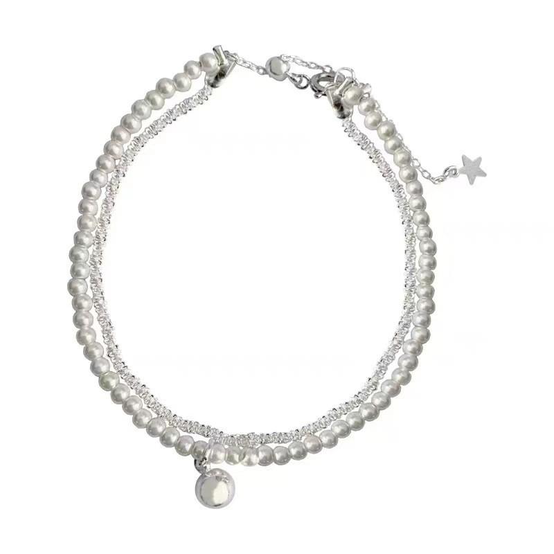 Stylish Doublelayered Pearl Bracelet For Women Fashionable Jewelry Highend