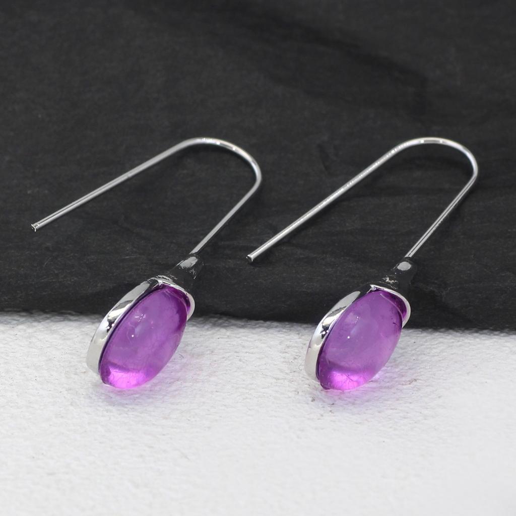 Multicolor Cat Eye Stone Teardrop Earrings For Women Water Drop Dangle Ear Jewelry Fashion Accessories