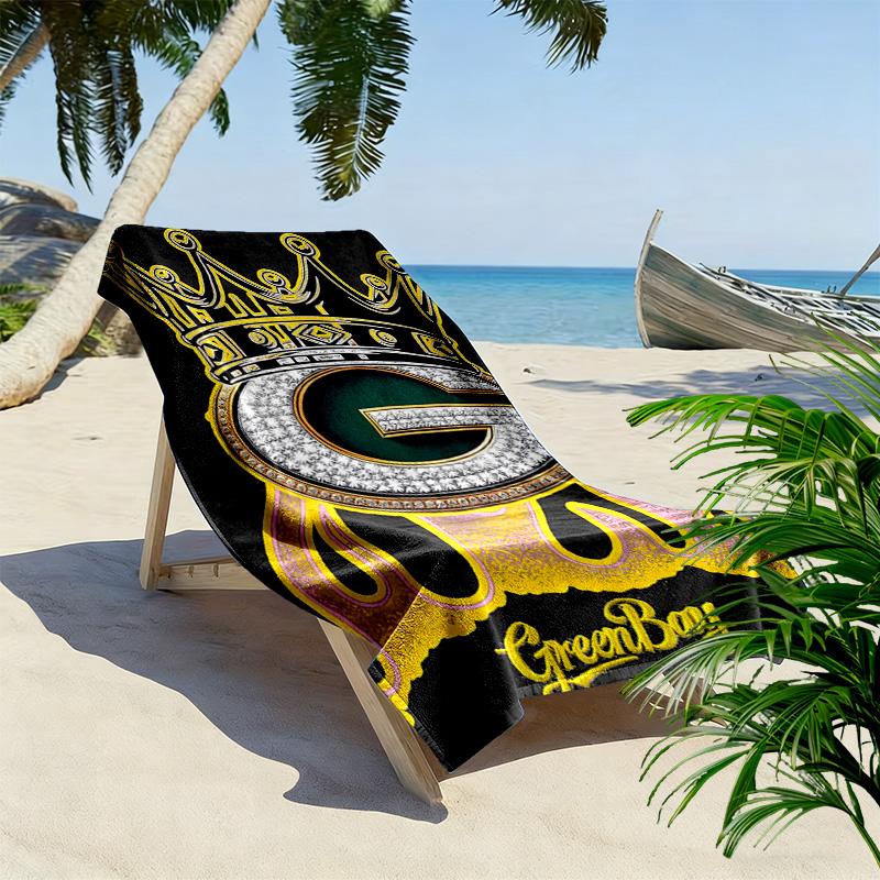 Telo Mare Stampa Green Bay Packers, Grande Morbido Asciugatura Rapida per Spiaggia Campeggio Nuoto