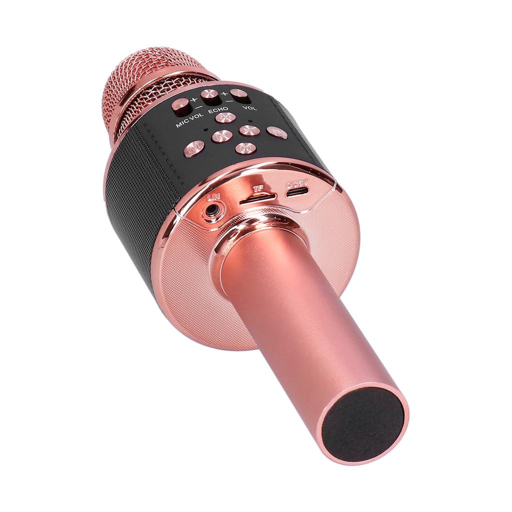Wireless Bluetooth Microphone LED Poratable for Family Gathering Birthday Party