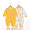 Autumn Newborn Tagless Snap Button Bodysuit - Four Seasons Romper with Crotch Closure