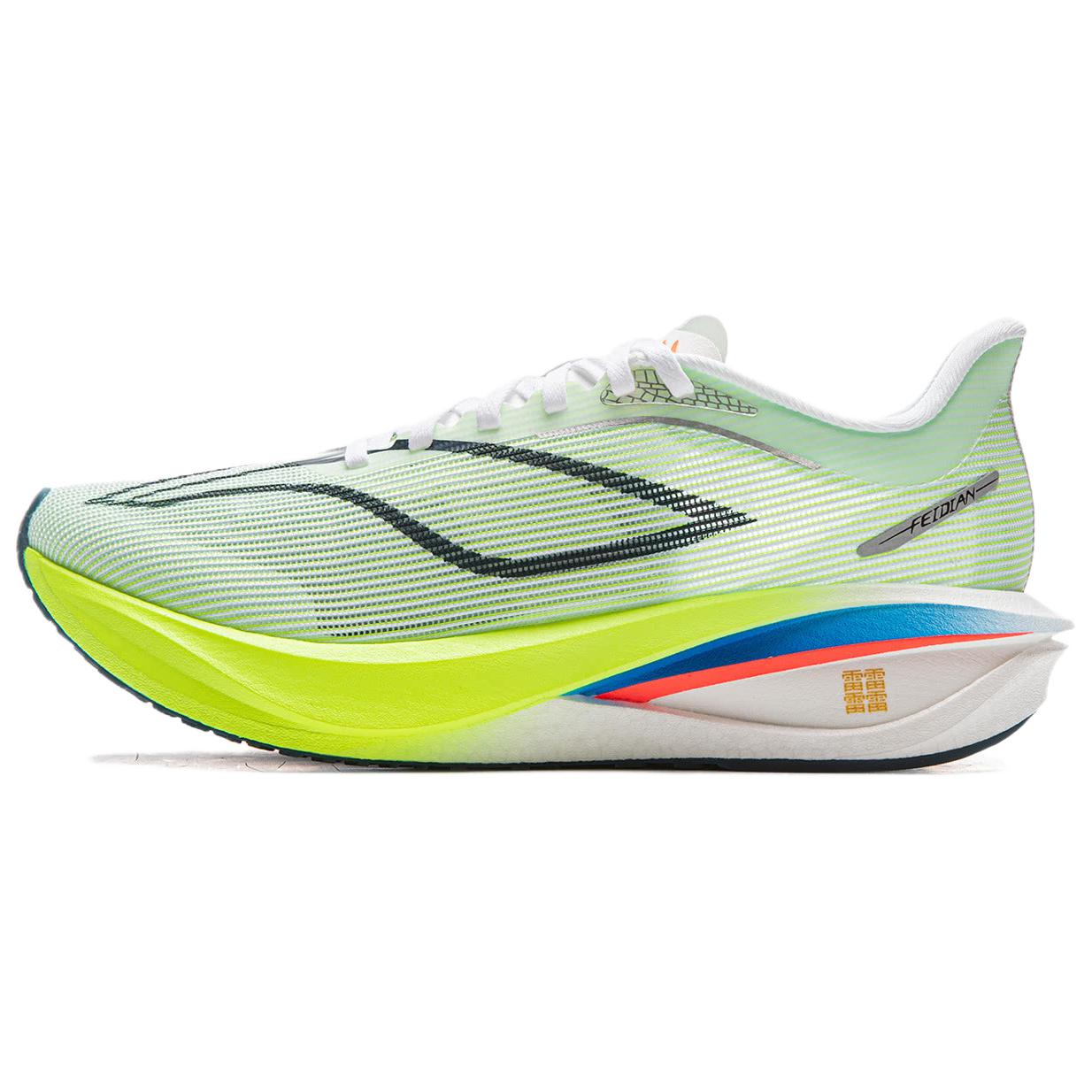 

Li Ning Feidian 5 Challenger Сверхлегкая технология амортизации Беговые кроссовки Мужские кроссовки Стандартный-Белый Флуоресцентный-Ярко-зеленый ARMV001-19 43