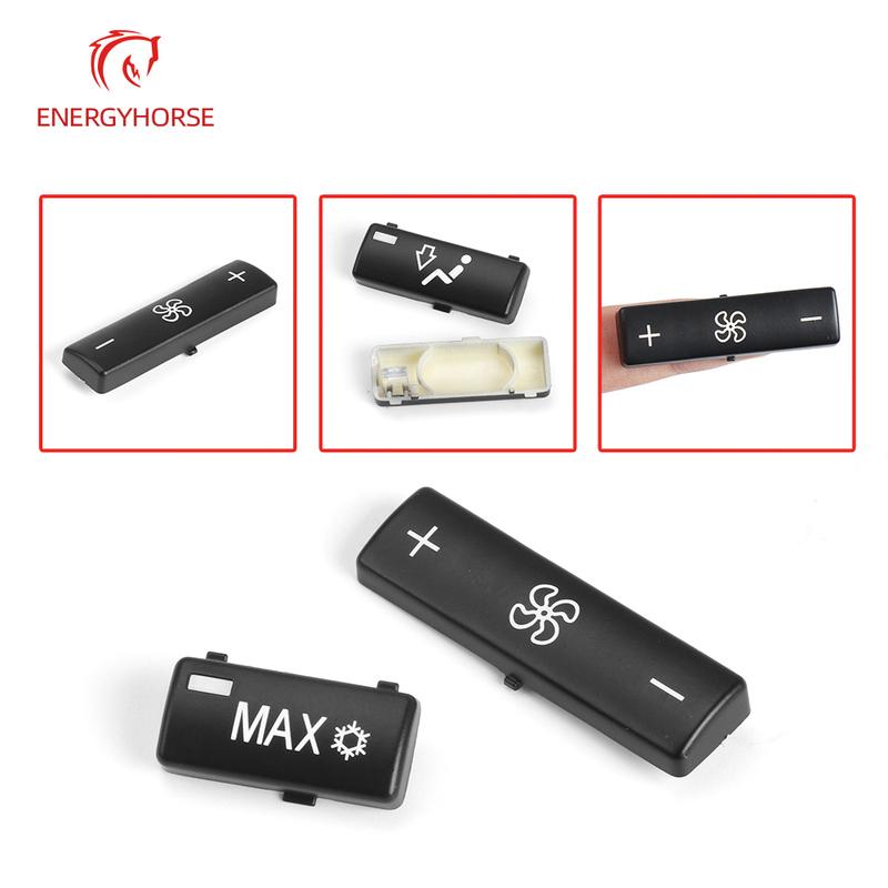 Car A/C Heater Climate Temperature Control Push Button Air Condition Key Cap Climate Control Cover For BMW 5 Series E39 X5 E53