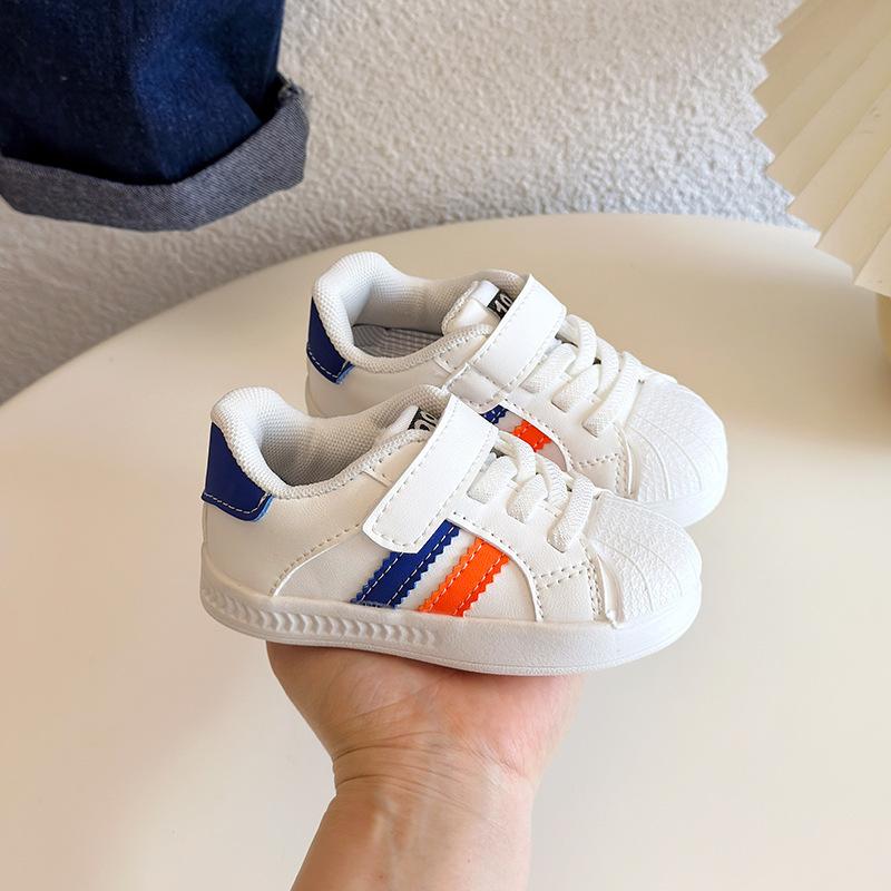 2025 toddler shoes boys and girls little white shoes baby shoes soft sole spring and autumn children's non-slip baby girl shoes