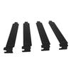 5pcs Black PCI Slot Cover Hard Steel Dust Filter Blanking Plate Vented Slot Covers for Computer Cases with Screws