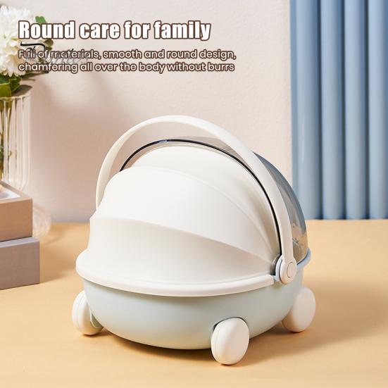 Organizador de caja de almacenamiento con gran capacidad de carga, resistente al polvo, gran capacidad, bonito diseño de cuna, contenedor de almacenamiento de artículos diversos