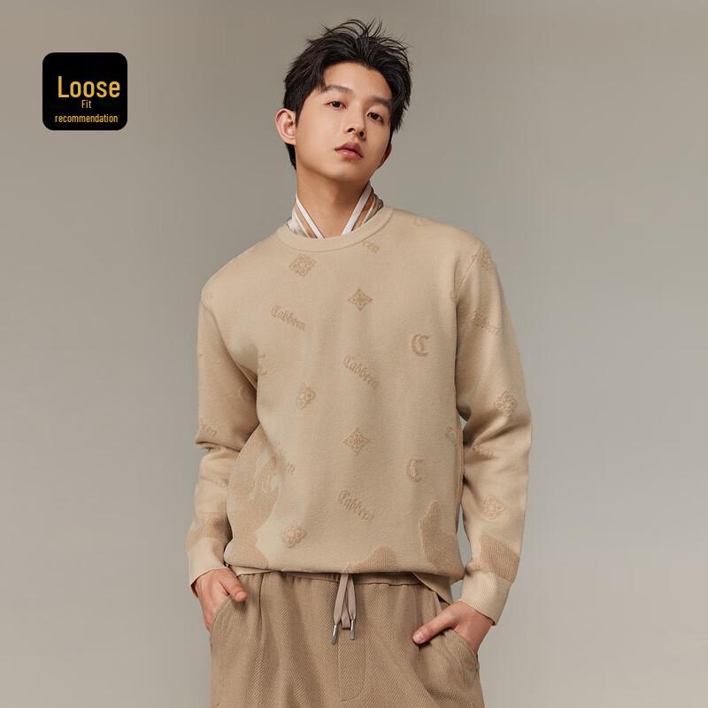 CABBEEN Men's Long-Sleeved Monogram Sweater