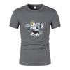 Fun Gym Unicorn Weightlifting Fitness Bodybuilding Printed Round Neck T-Shirt Summer Breathable Quick-Dryingcasual Short Sleeves