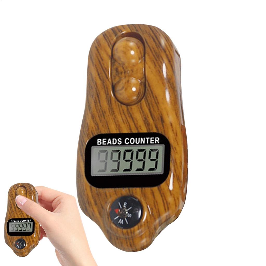 Finger Counter Clicker Adjustable Digital Beads Timer Handheld Digital Clicker Electrical Counter For Men Women Prayer