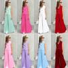 2-8Y Girls' Suit Sleeveless Top + Wide-Leg Pleated Pants Children's Set