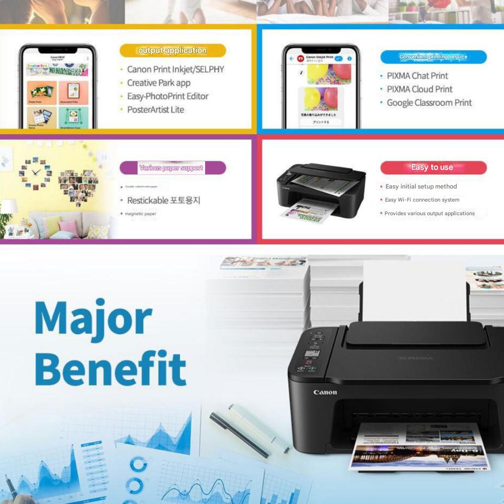 Stampante Multifunzione Canon a Getto d'Inchiostro All-In-One TS3490