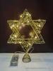 Wrought Iron Luminous Glitter Treetop Star Christmas Decoration