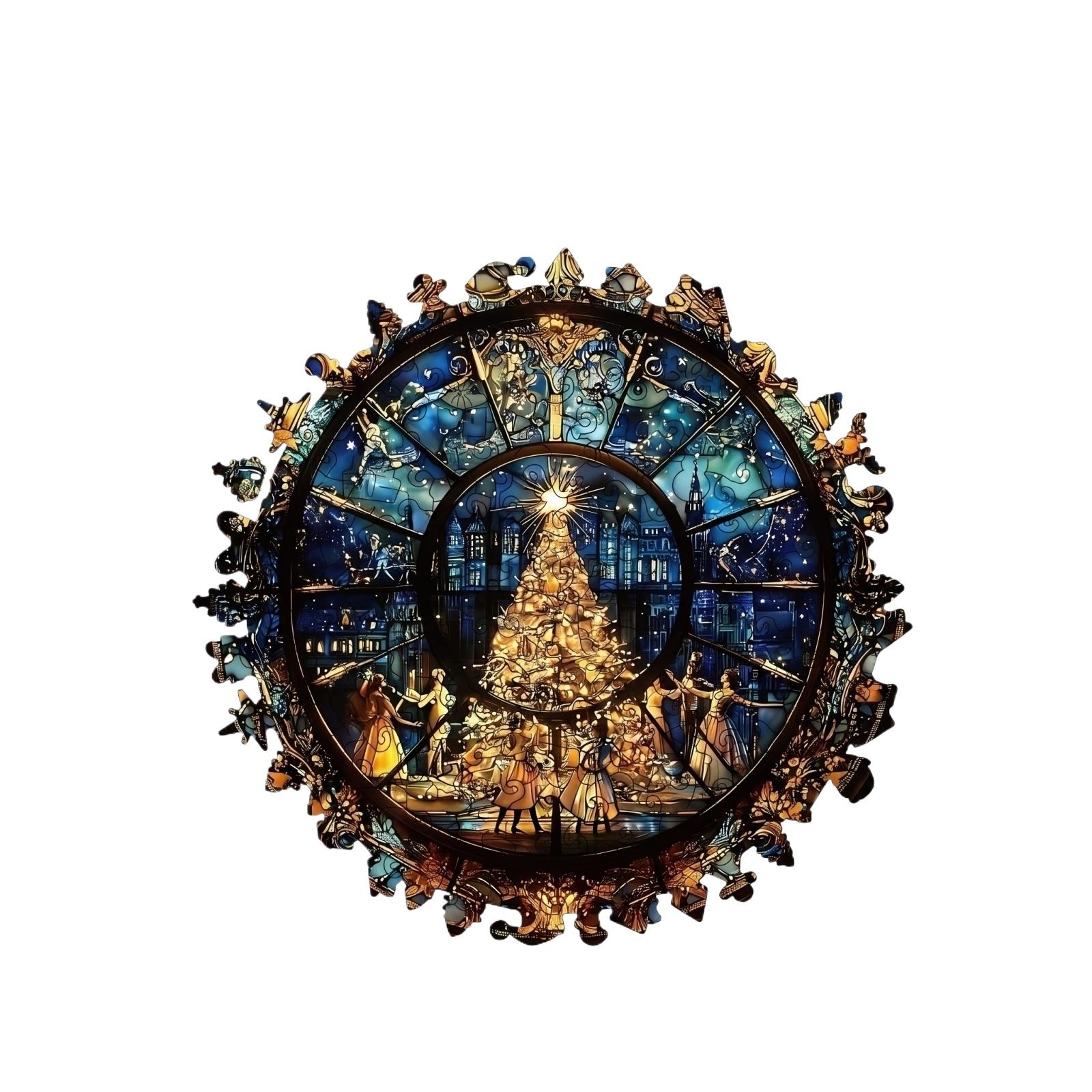 

3.6MMPuzzle Toy Wooden Irregular Puzzle DIY Decompression Bank Puzzle One Size