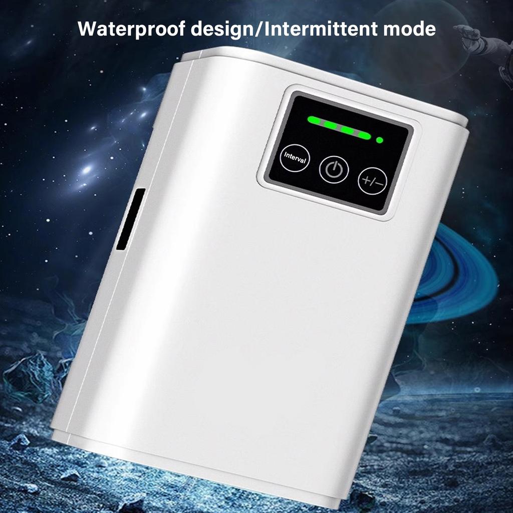 Aquariums Air Pumps ABS Low Noise Technology USB Rechargeable Oxygen Pump for Outdoor Fishing Indoor Fishtanks