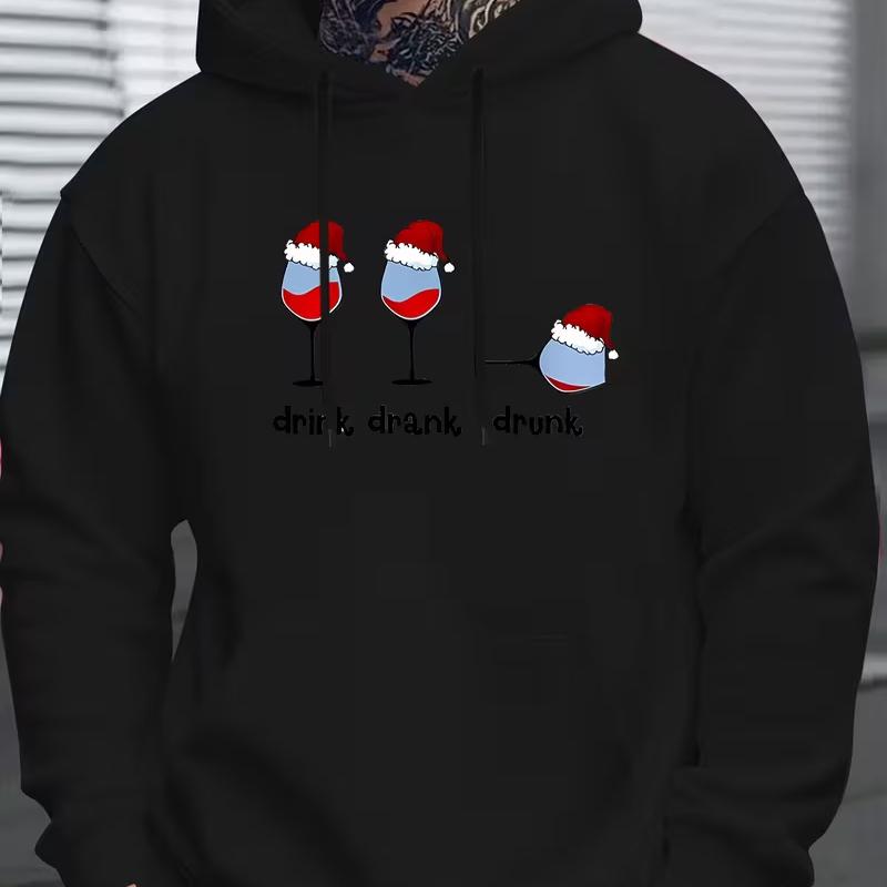 

Толстовка мужская с забавным выражением лица Санта-Клауса - Создатель праздничной атмосферы XXL чёрный