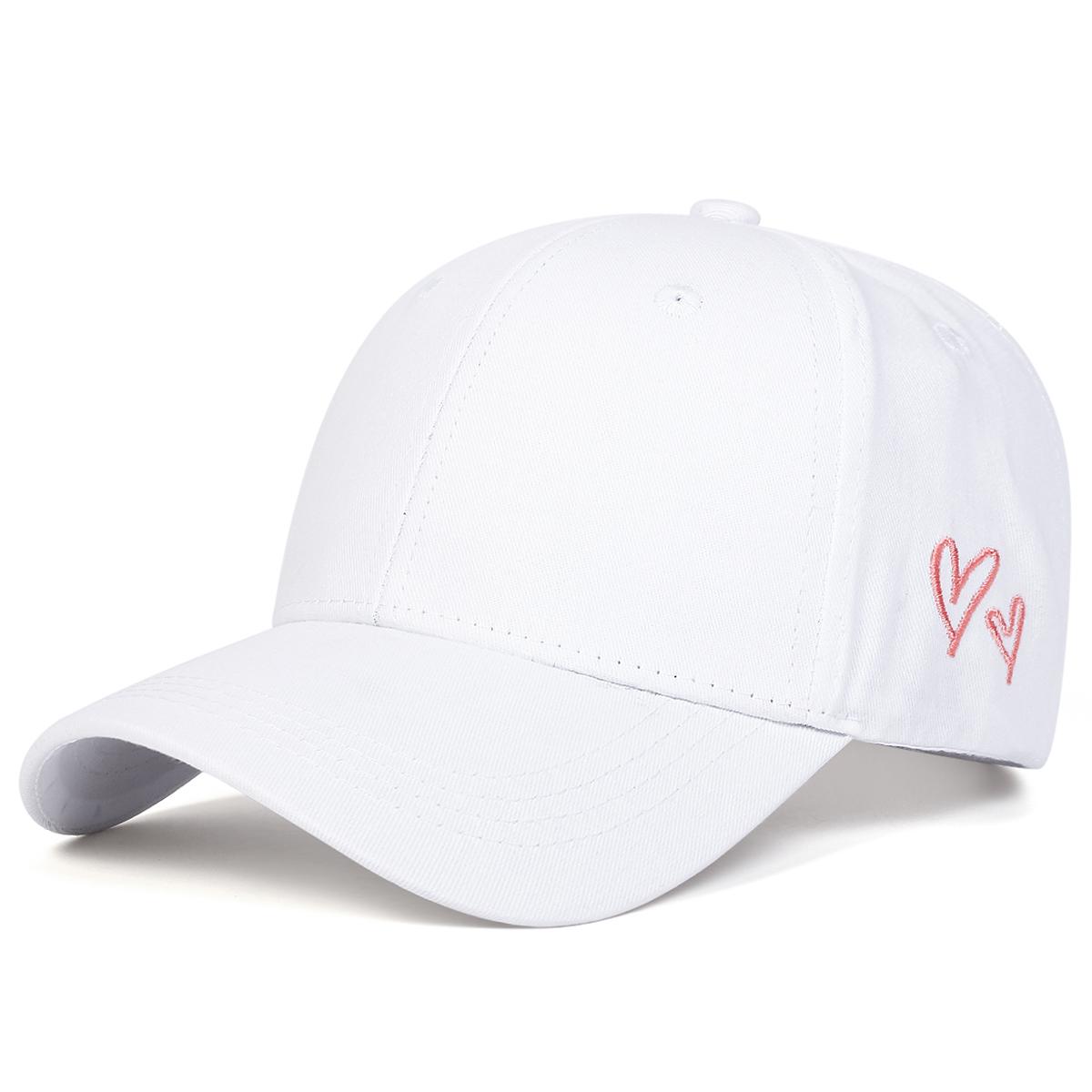 

Unisex Love Embroidery Adjustable Hip Hop Baseball Hat Cute Caps Spring Autumn Outdoor Leisure Hats Travel Accessories for Women Men