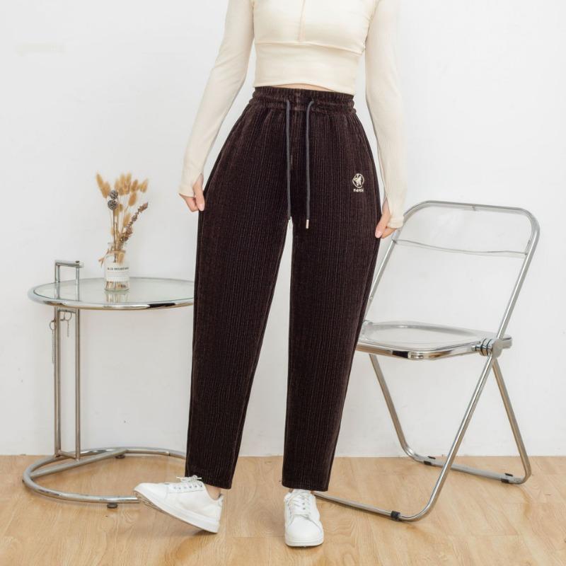 Женские вельветовые брюки с флисовой подкладкой из синели — фото 8