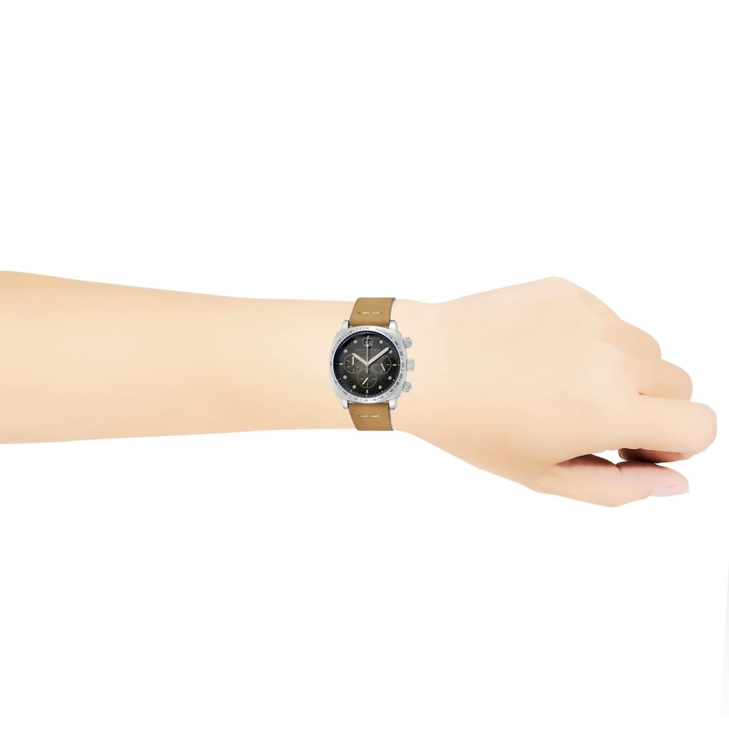 Hal 10 ATM Wasser Mineral Schwarz [SPINNAKER] Uhr, Mecha-Quarz, Widerstandsfähig, Glas, Zifferblatt, SP-5068-01, Herren [Authentisch]
