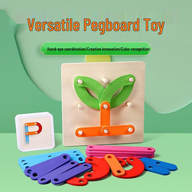

Montessori Versatile Shape Stacking Wooden Puzzle Toy for Children s Early Education