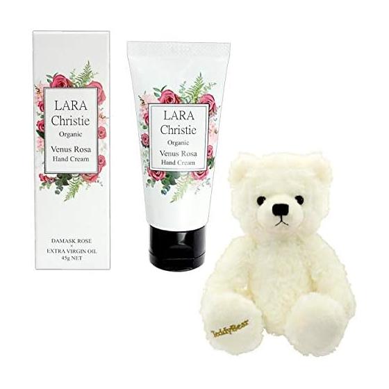 [Sears] Крем для рук Sears LARA Christie с плюшевым мишкой Venus Rosa, подарочный набор Pearl White Teddy lcs91-0001-tdt-01-w