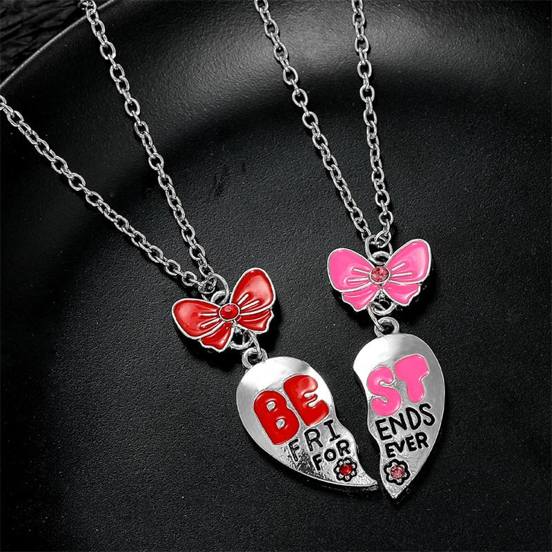 

Ожерелье с бантом для хороших друзей Ожерелье с бабочкой для друзей Подвеска для пар Bff