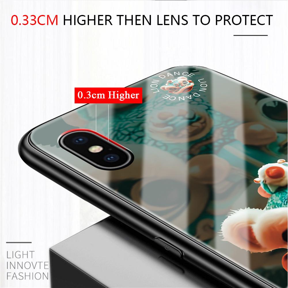Tempered Glass Phone Case For iPhone 11 12 13 14 15 16 17 Redmi 10 12 14C Note10 Note14 Xiaomi 11Lite PocoC75 Soft Edge Shockproof Smooth Shell
