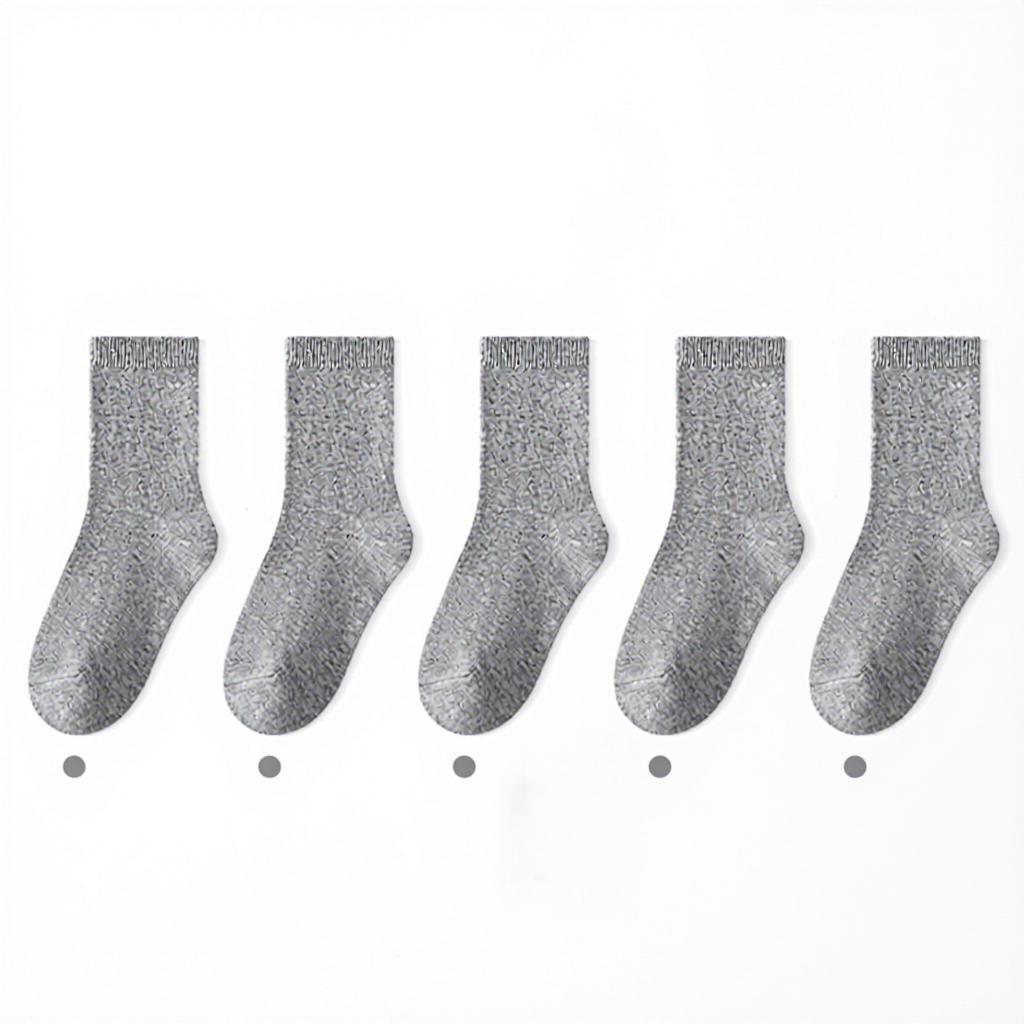 Children's Crew SocksCotton Anti-Bacterial Seamless Spring/Autumn Boys' Girls' School Sports Socks White Black Gray