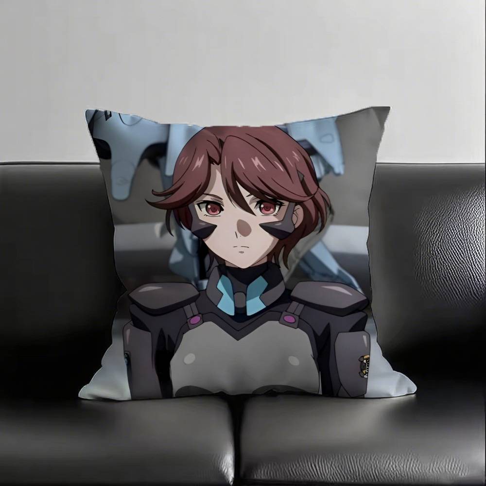 Classic Muv-Luv Alternative Anime LOVE Game CUTE Pillow Case Fashion Square Pillowcase Bedroom Sofa Room Ins Decoration Leisure