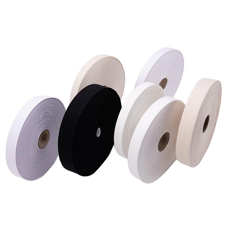 100% Cotton Wide Ribbon Solid Color Plain Weave 1.5mm Fabric Ribbon
