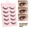 FANGCUU False 5 Upper Black Soft Easy to Suitable for Everyday Use Eyelashes, Pairs, Lashes, Natural-Looking, Base, Band, Make, Beginners, (KL39)