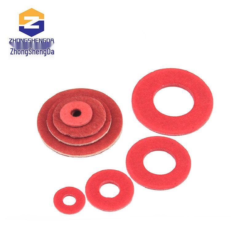 Red Insulating Bakelite Paper Gasket and Flat Washer for M2-M8