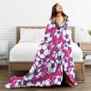 Super Warm BlanketGirls Boys Airplane Travel Soccer Ball Balls Pattern Pink Football Sport Throw Blanket Flannel Bedspread