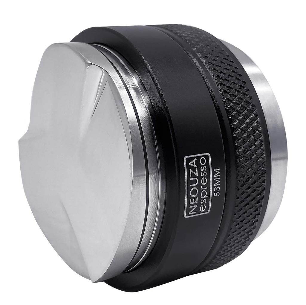 NEOUZA 53mm Coffee Distributor & Tamper 2 in 1, Dual-Head Coffee Leveler Fits 54mm Breville Portafilters, Adjustable Depth - Professional Espresso
