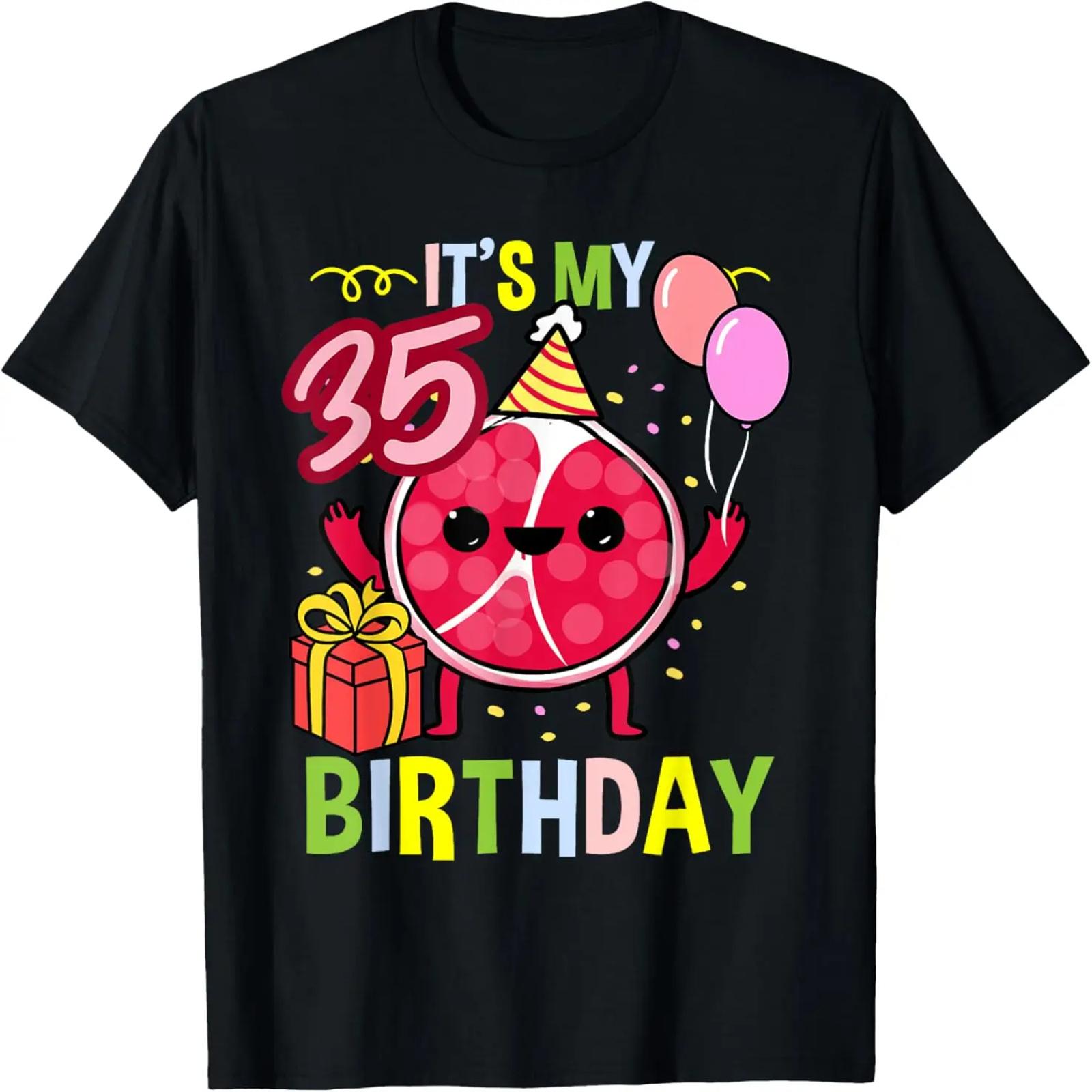 Red Pomegranate Mediterranean Fruit Pattern T-Shirt S