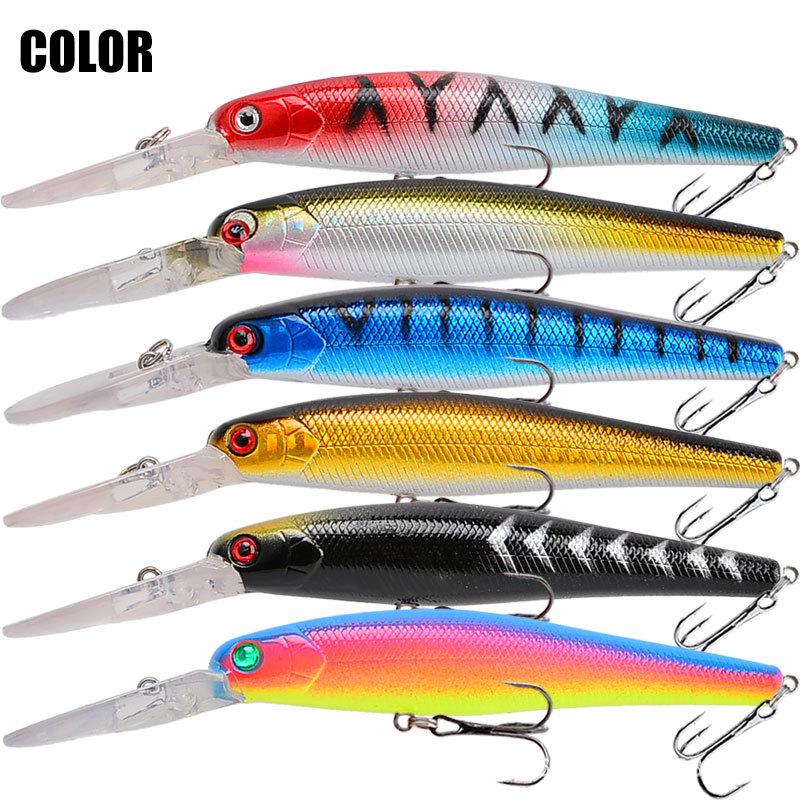 Deep Diving Bionic Minnow Lure - 13cm/13.8g Floating Fishing Lure