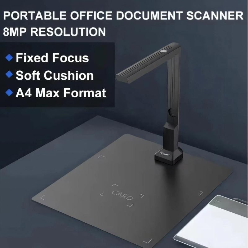 Fast Speed 1600W Pixels USB Document Scanner For Office Home With OCR Text Recognition And Small Size