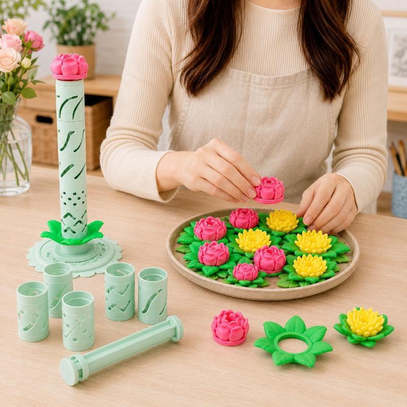 Tvarovací rukávy Modulární výrobník hlíny Nástroj pro výrobu hliněných květin DIY Pro polymerovou a modelovací hmotu Ručně vyráběné květy