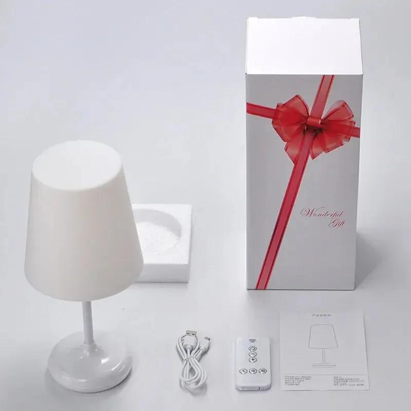 

LED Desk Lamp Reading Eye Protection Touch Dimmable USB Charging With Remote Control Table Lamp For Lighting Modern Night Lights білий